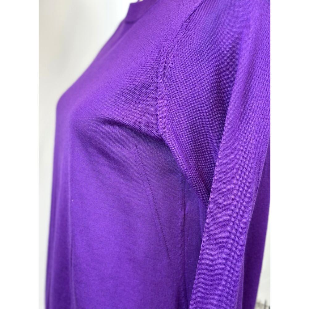 Zadig & Voltaire Emma We Goa Purple Merino Wool Sweater L - Picture 14 of 16